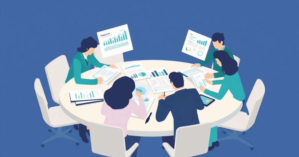 Redaktionsteam bei der Auswertung von Marktunterlagen für die Glacier Markets Recherche