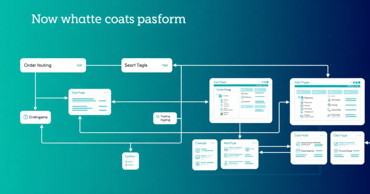 Schematische Darstellung, wie Trading-Plattformen wie Glacier Markets Orders verarbeiten